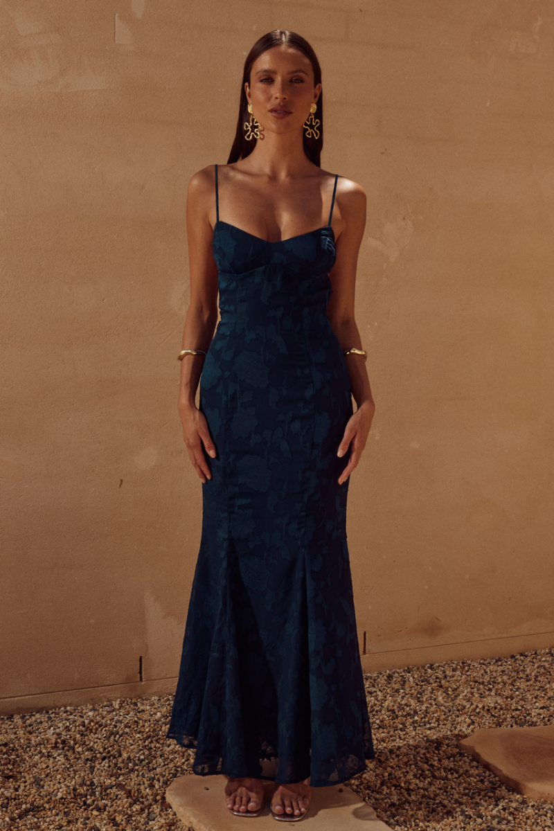 Florenza Maxi Dress in Navy