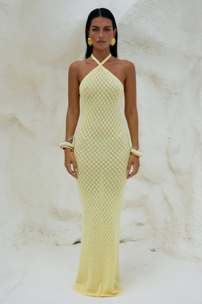 Simi Maxi Dress in Lemon