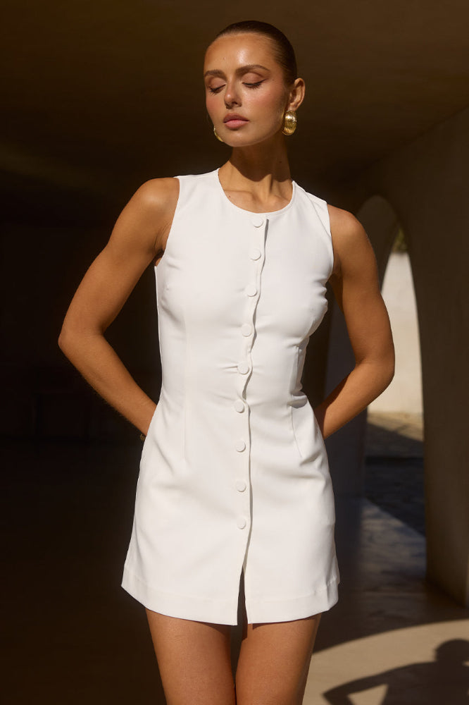 Tyla Mini Dress in White