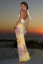 Runaway The Label - Alexis Halter Cut Out Maxi Dress in Suri Yellow
