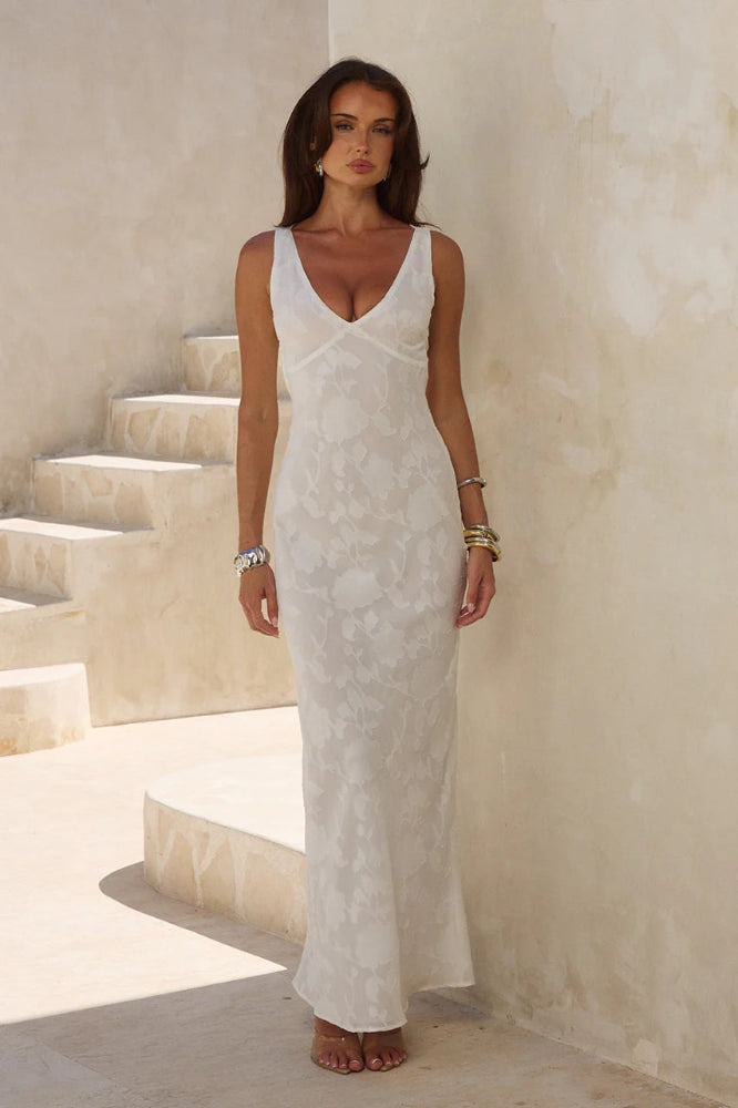 Amarna Maxi Dress in White