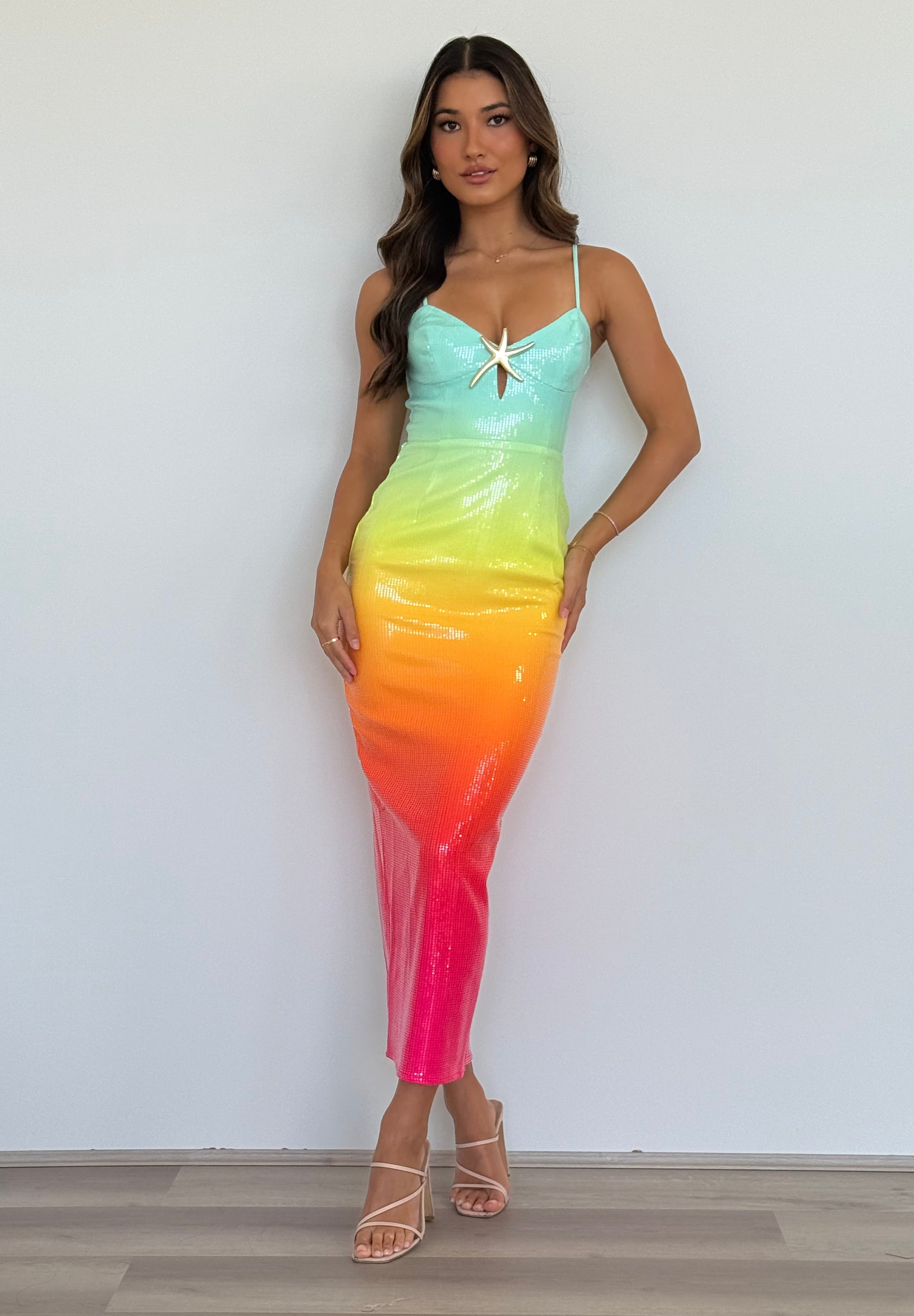 Benito-Midi-Dress-Multi