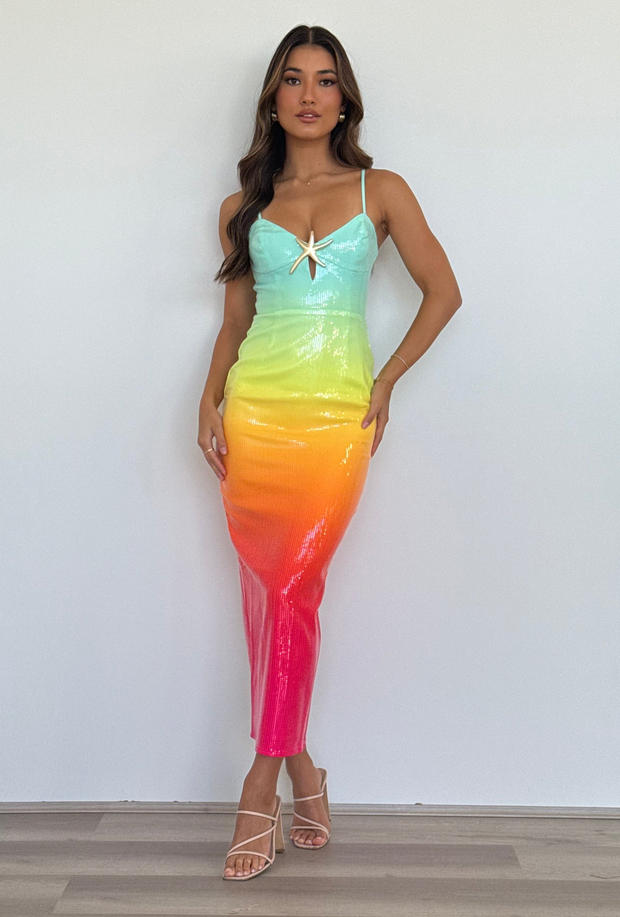 Benito Midi Dress in Multi