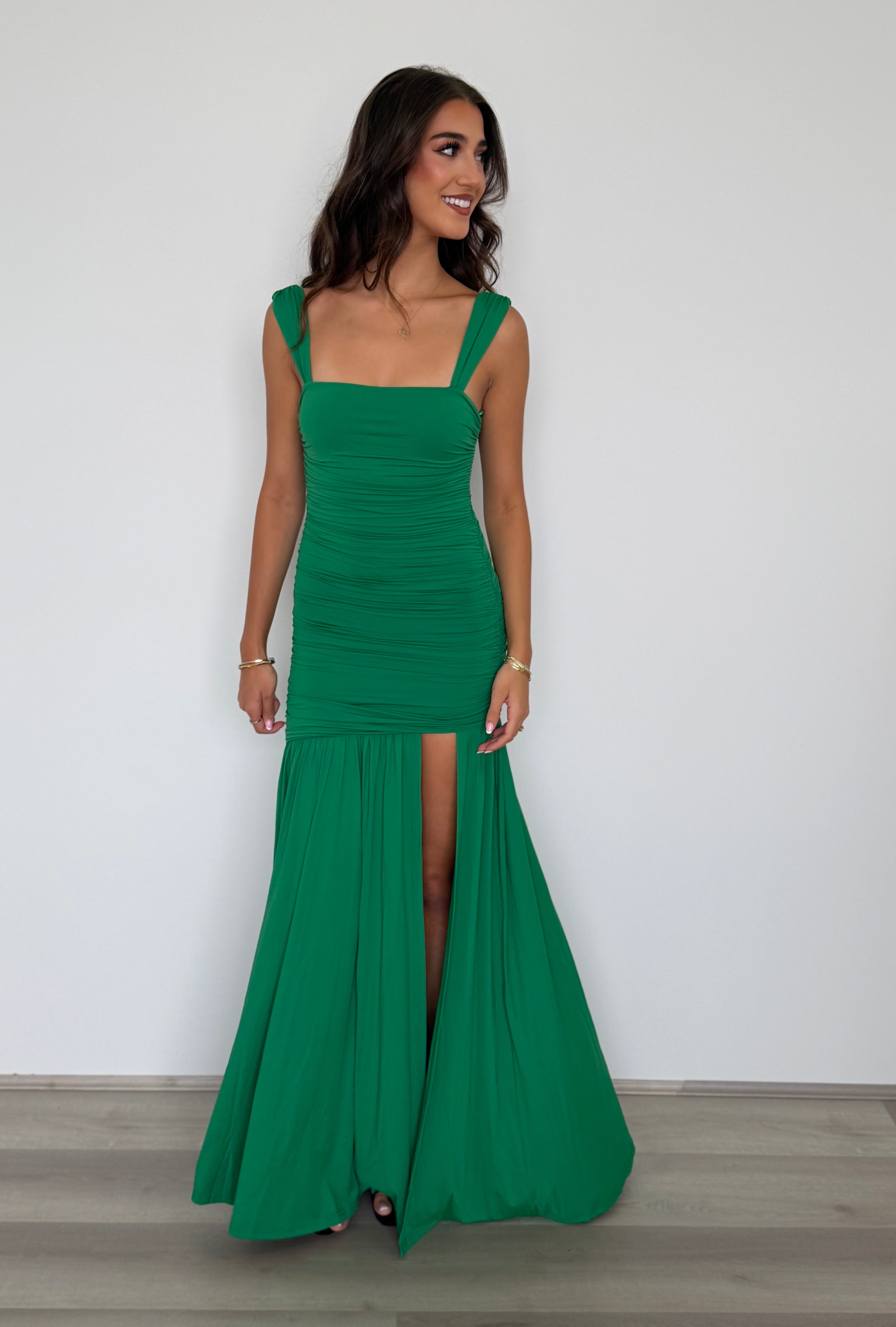Carly Maxi Dress in Emerald