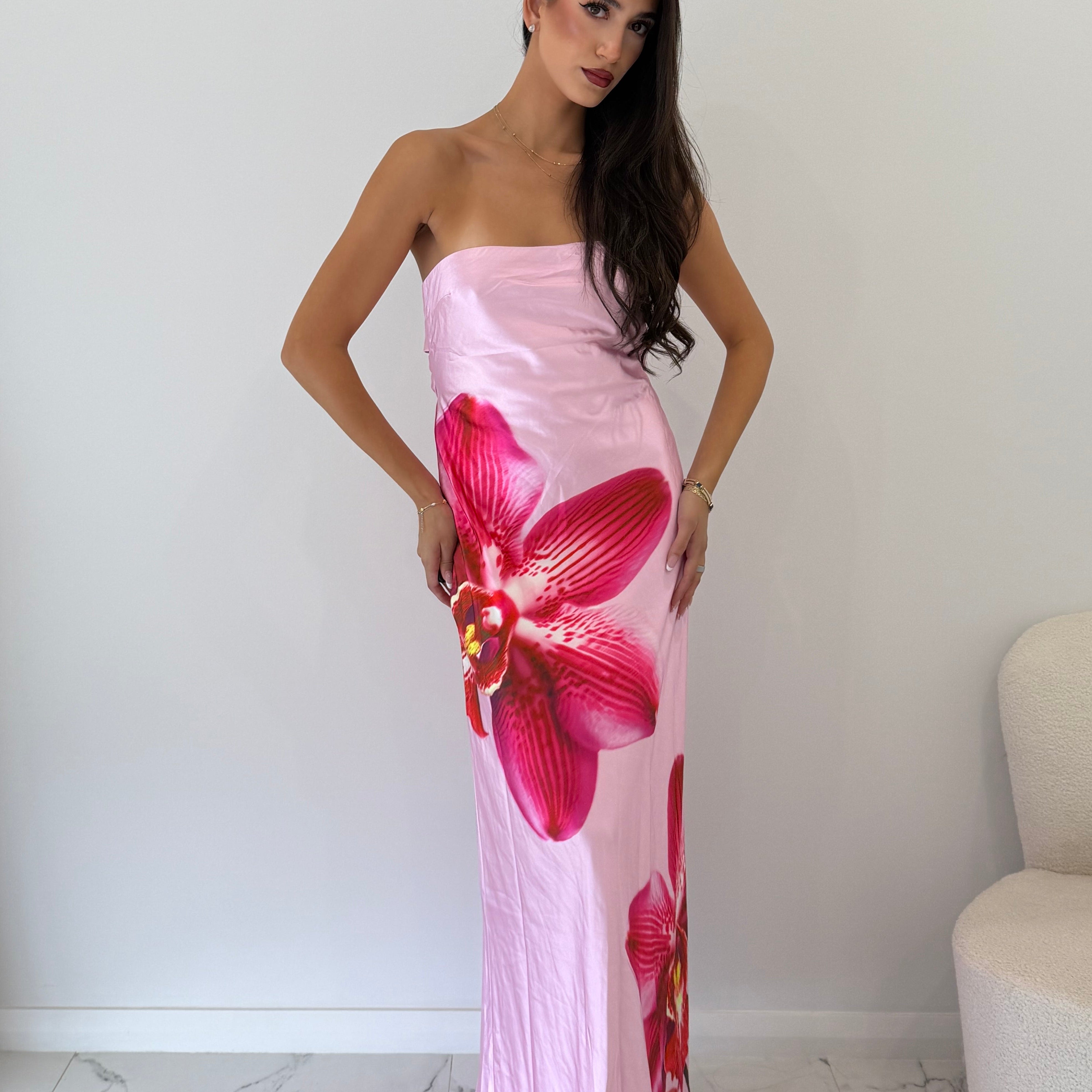 Celeste Maxi Dress in Orchid Pink