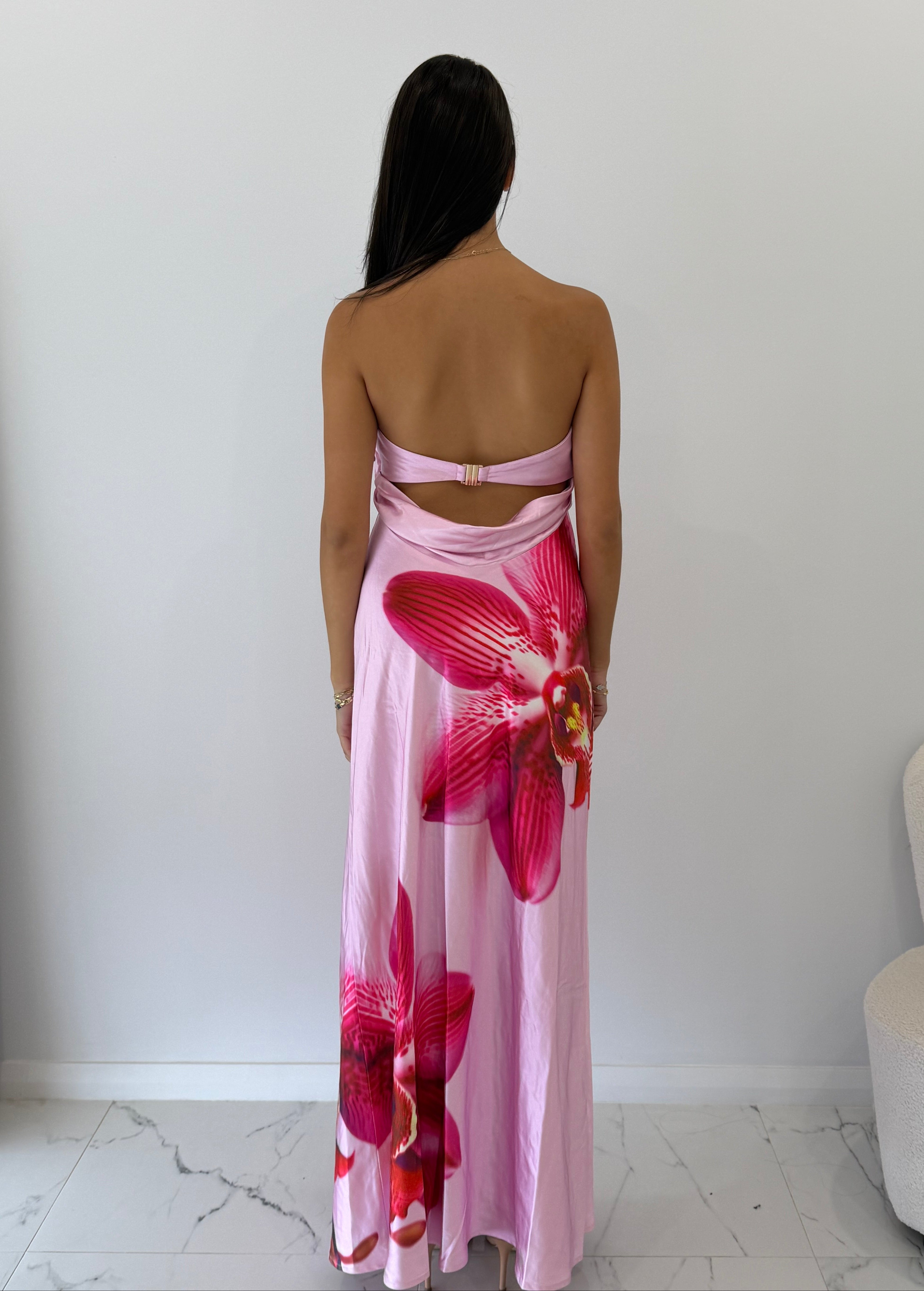 Celeste Maxi Dress in Orchid Pink