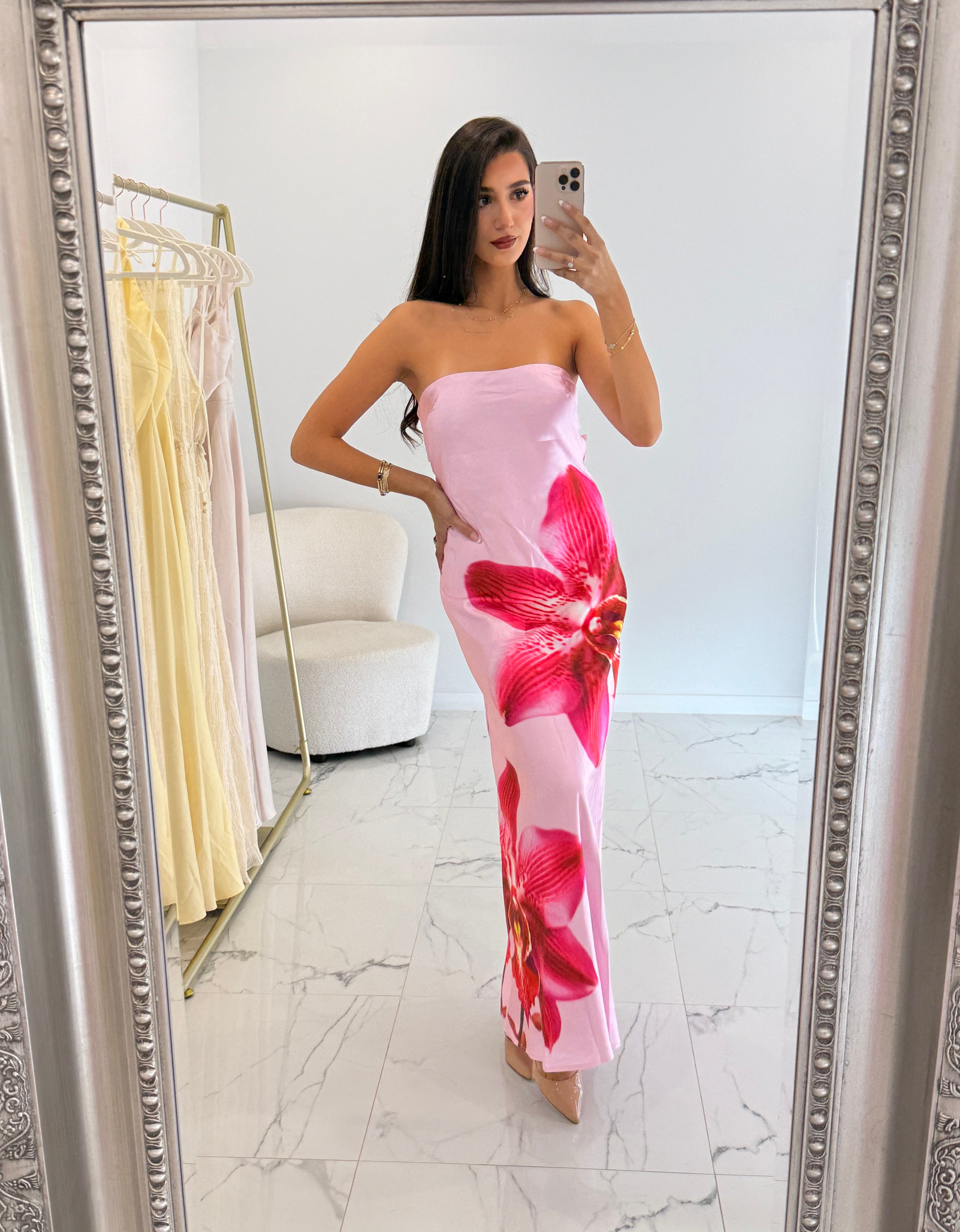 Celeste Maxi Dress in Orchid Pink