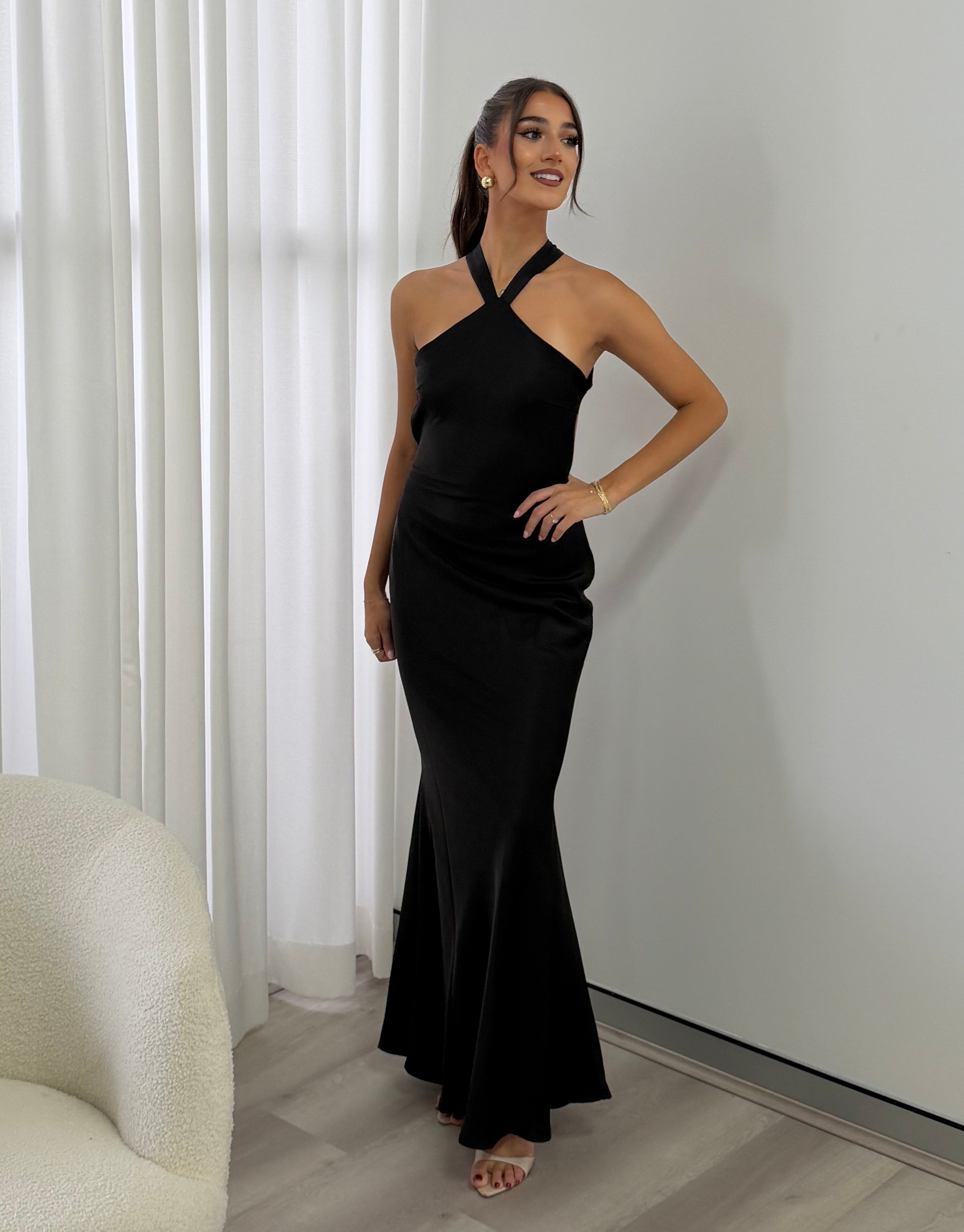 Chara Maxi Dress in Black