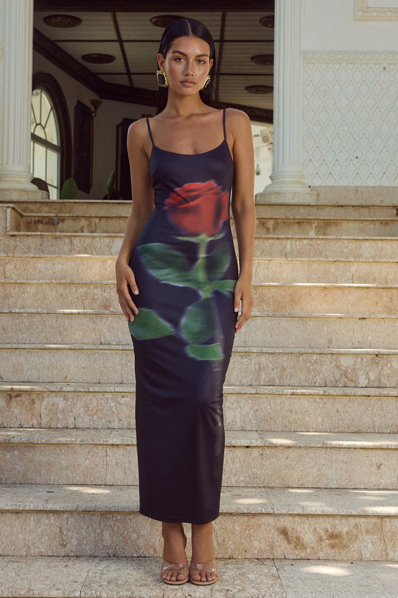 Midi Dress in Black