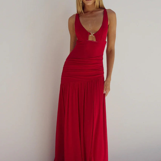 Denver Maxi Dress in Cherry
