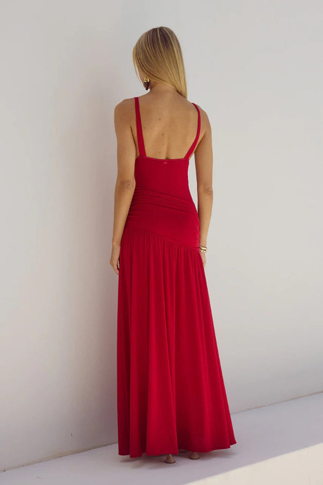 Denver Maxi Dress in Cherry