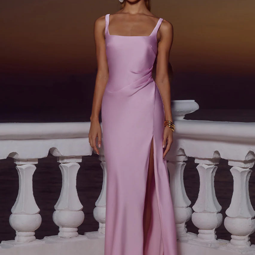 Esme High Split Maxi Dress in Petal