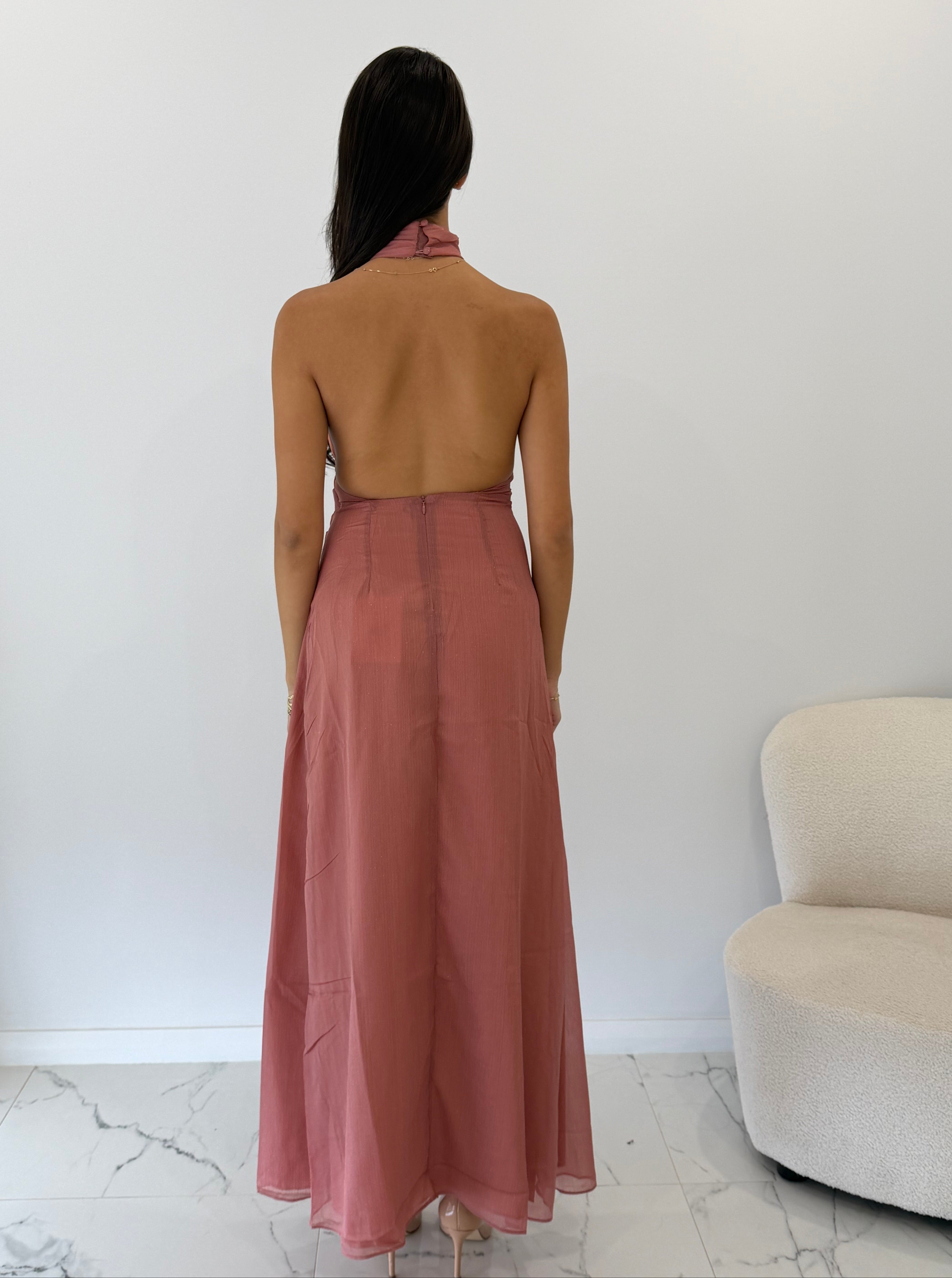 Farelli Maxi Dress in Rouge