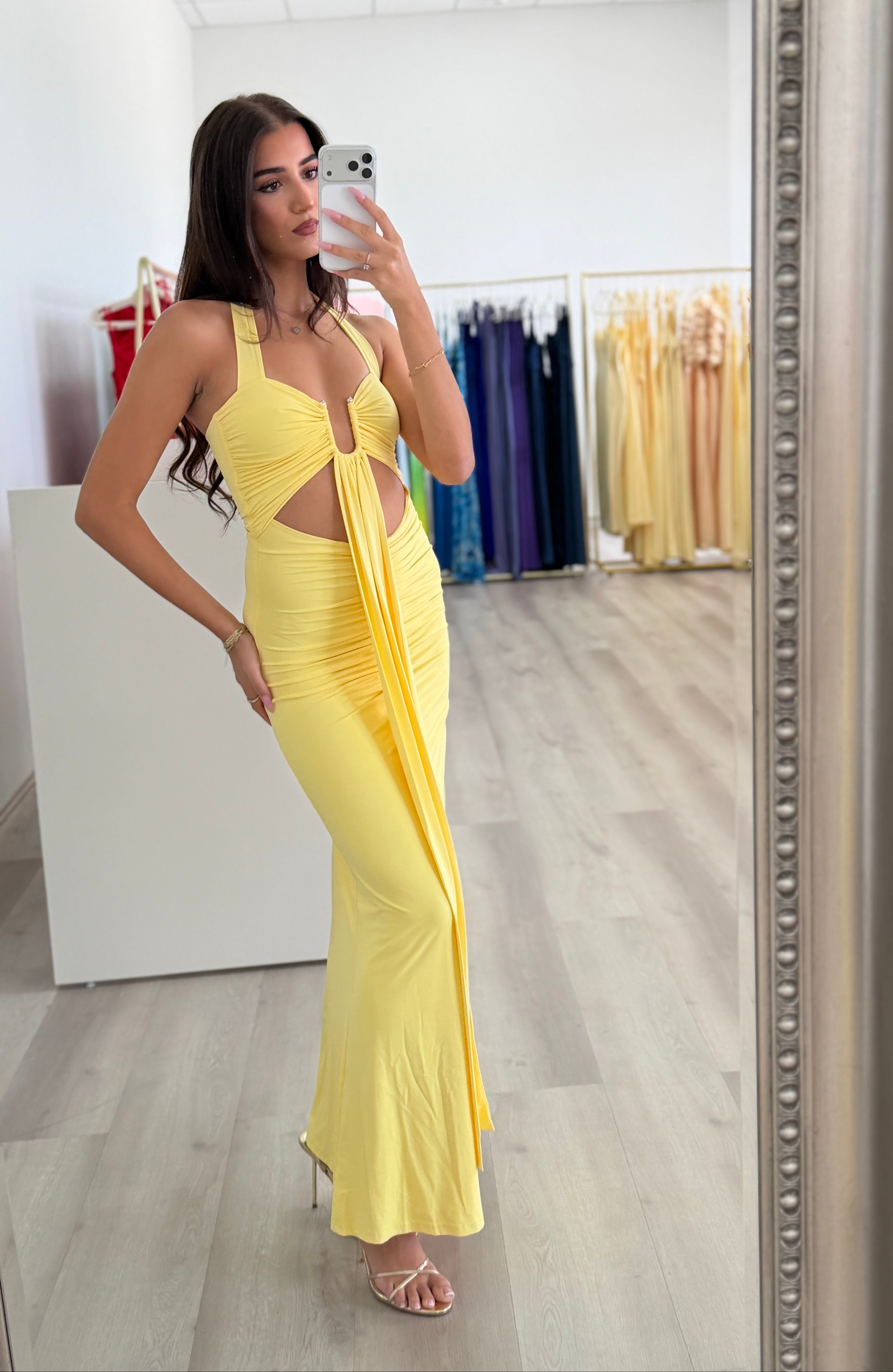 Flora Maxi Dress in Butter