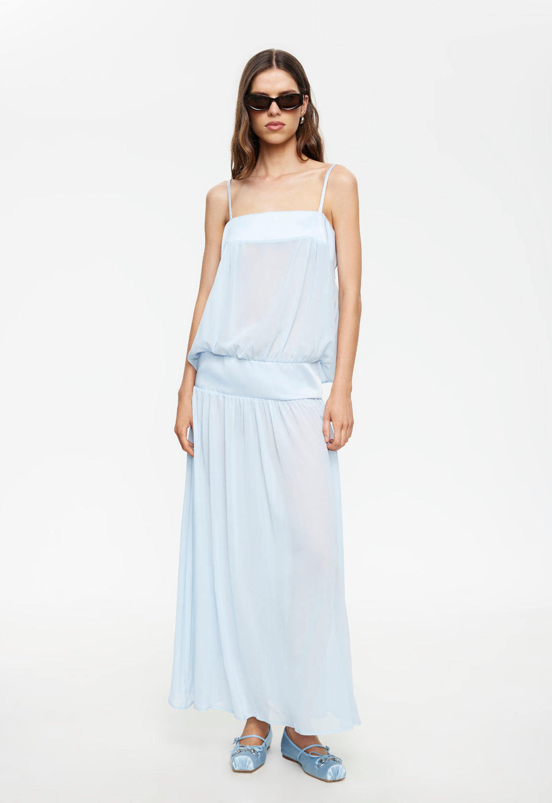 Gracia Maxi Dress in Baby Blue