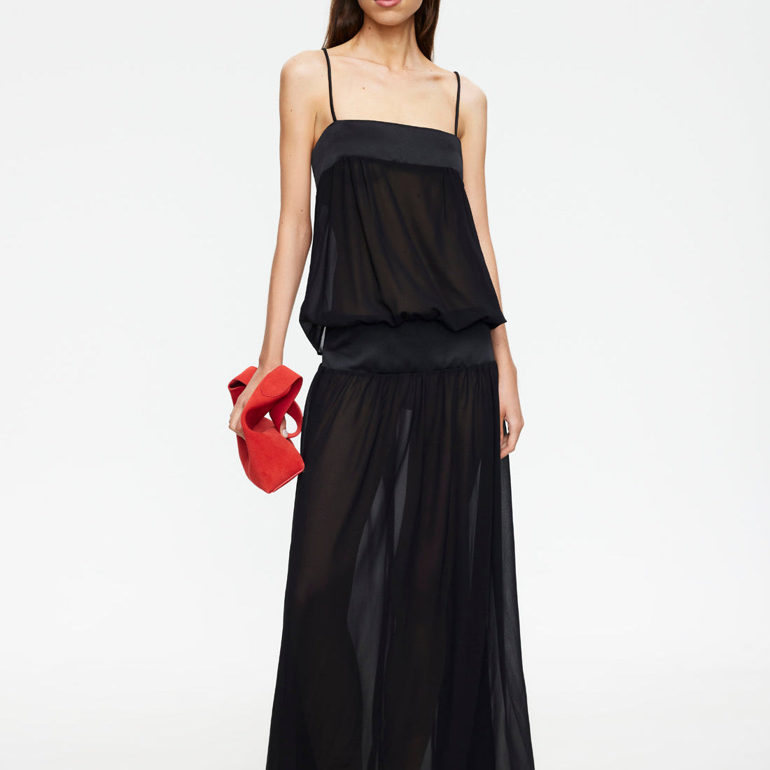 Gracia Maxi Dress in Noir