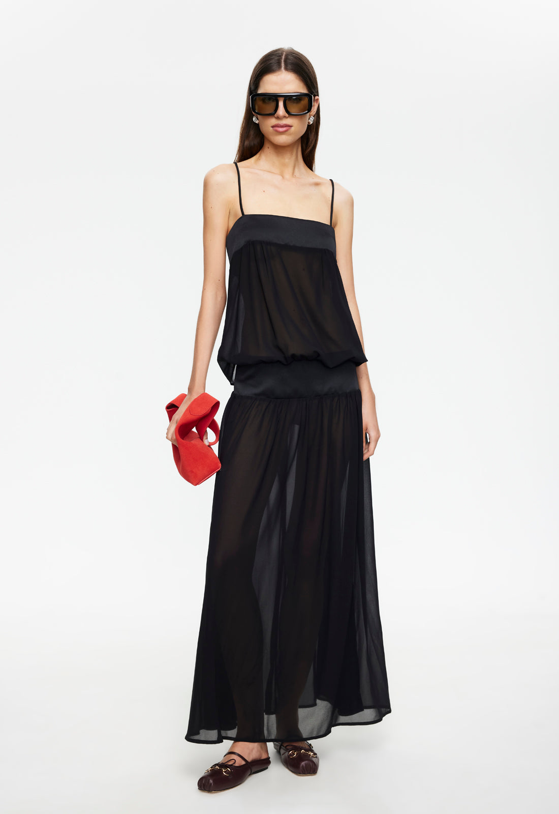 Gracia Maxi Dress in Noir