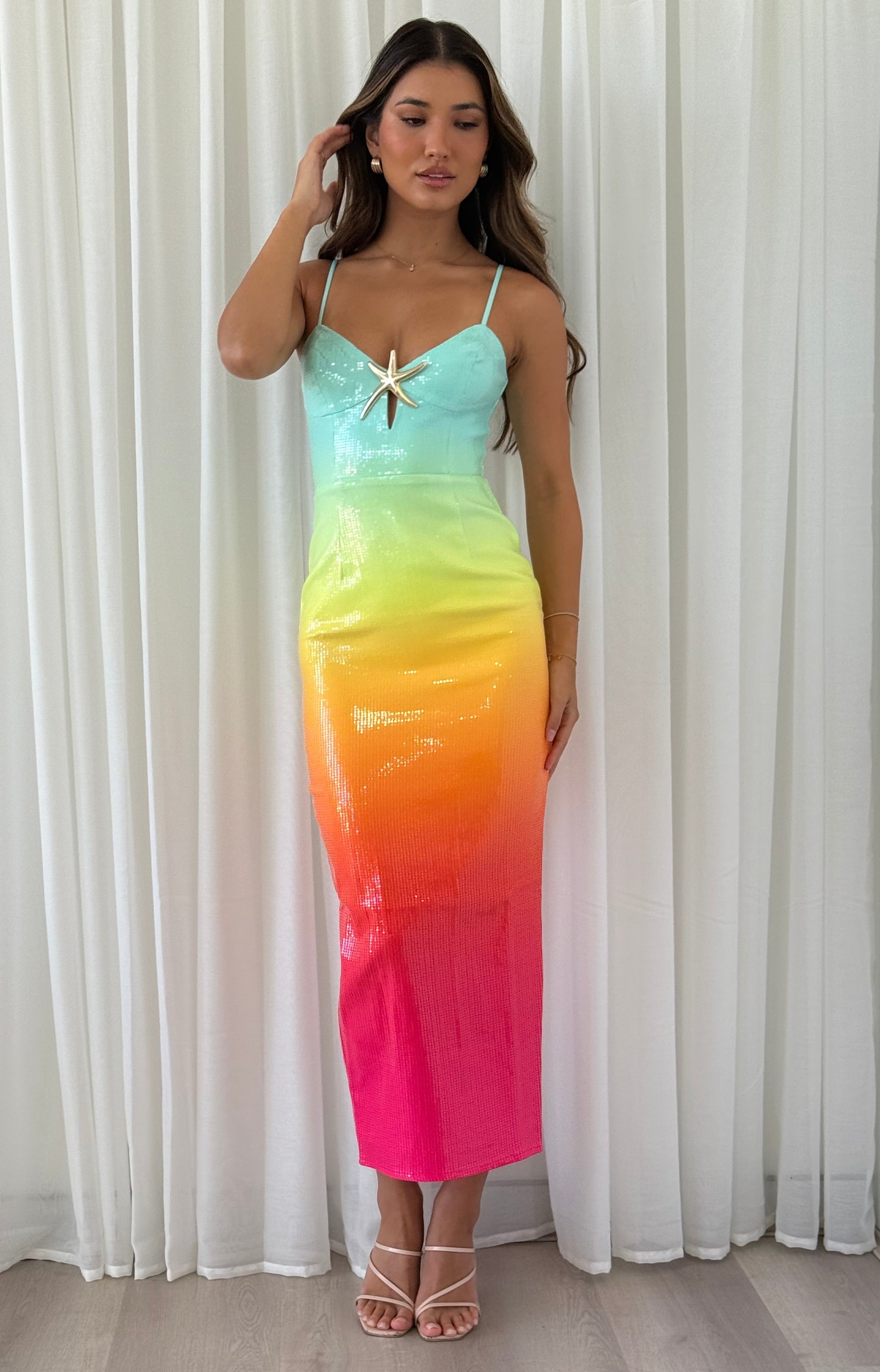 Benito Midi Dress in Multi