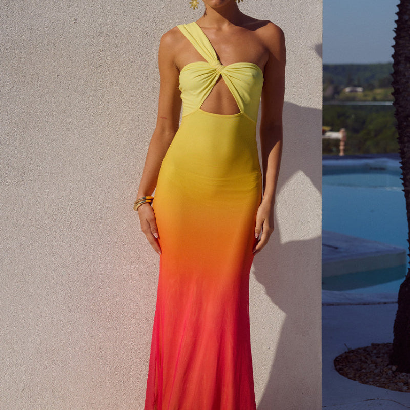 Kyree Maxi Dress in Mimosa Ombre