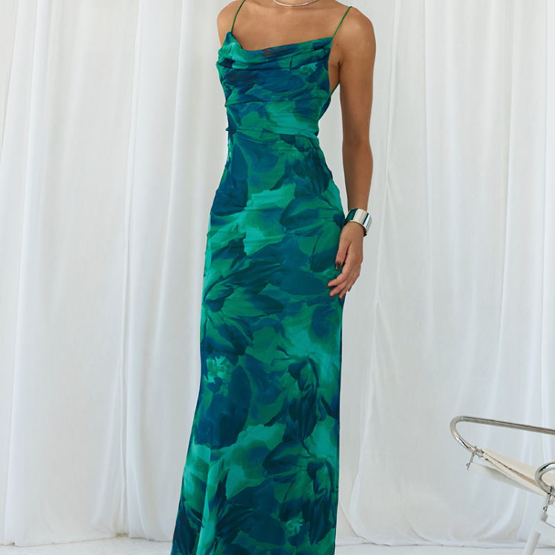 Slip Dress in Green