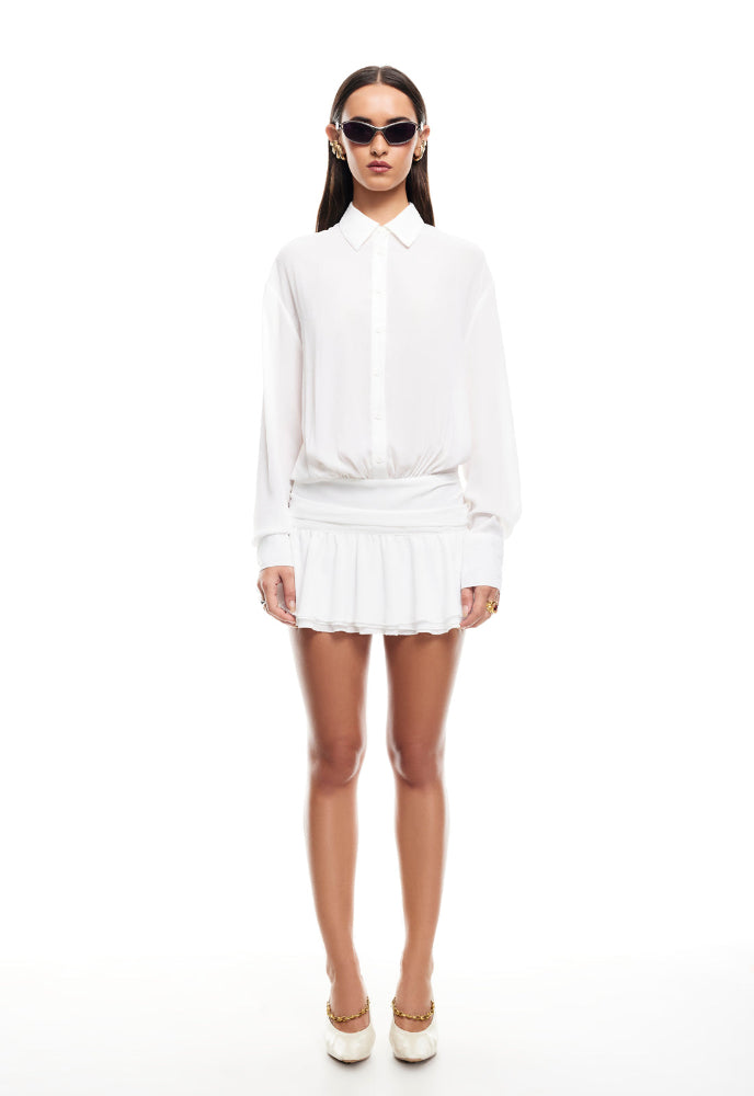 Girls Mini Dress in Snow