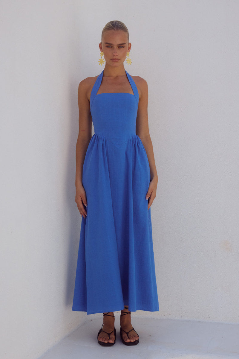 Locklea Midi Dress in Cornflower