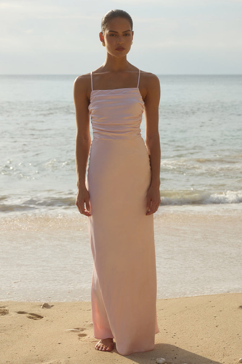 Lucienne Maxi Dress in Musk