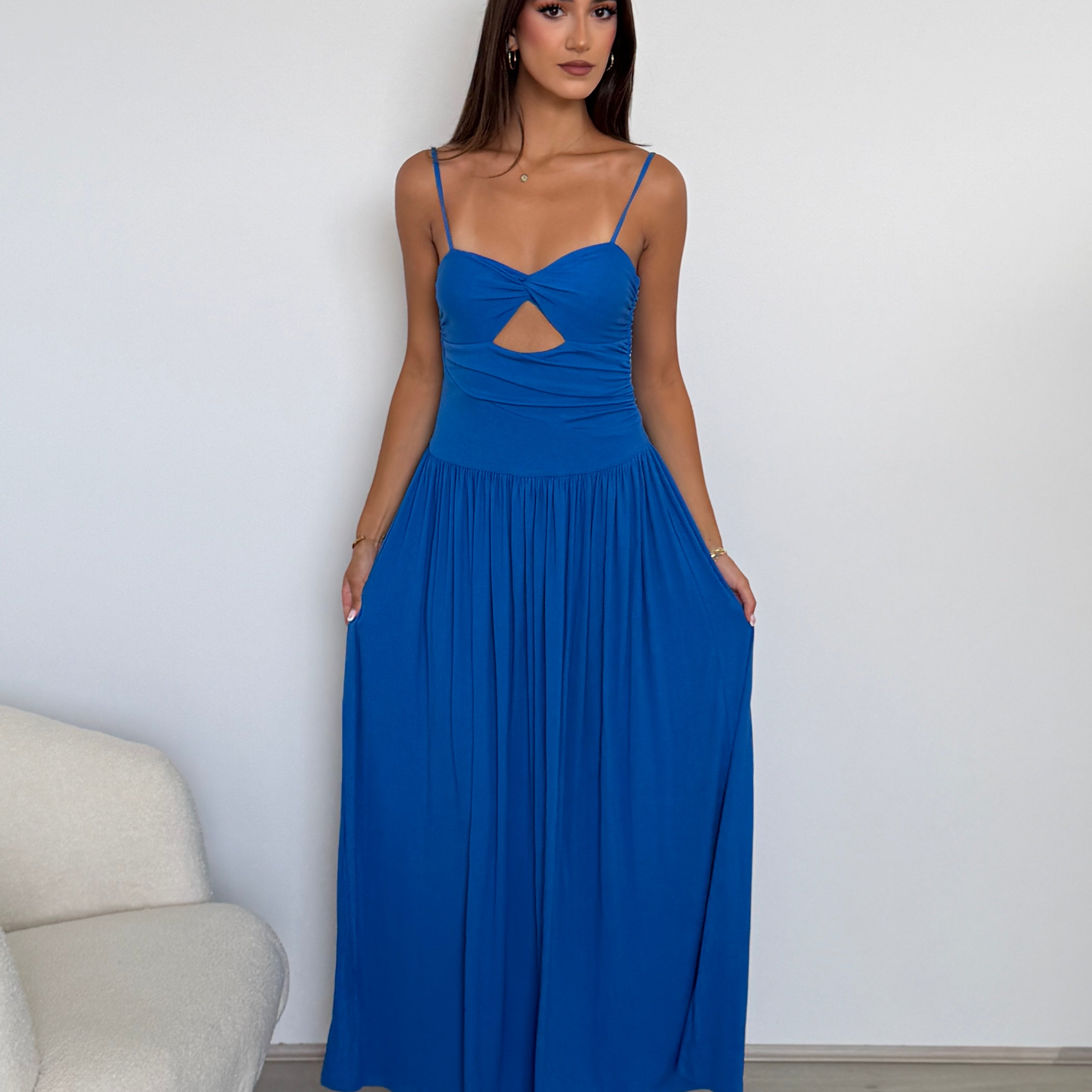 Libertine Maxi Dress in Cobalt