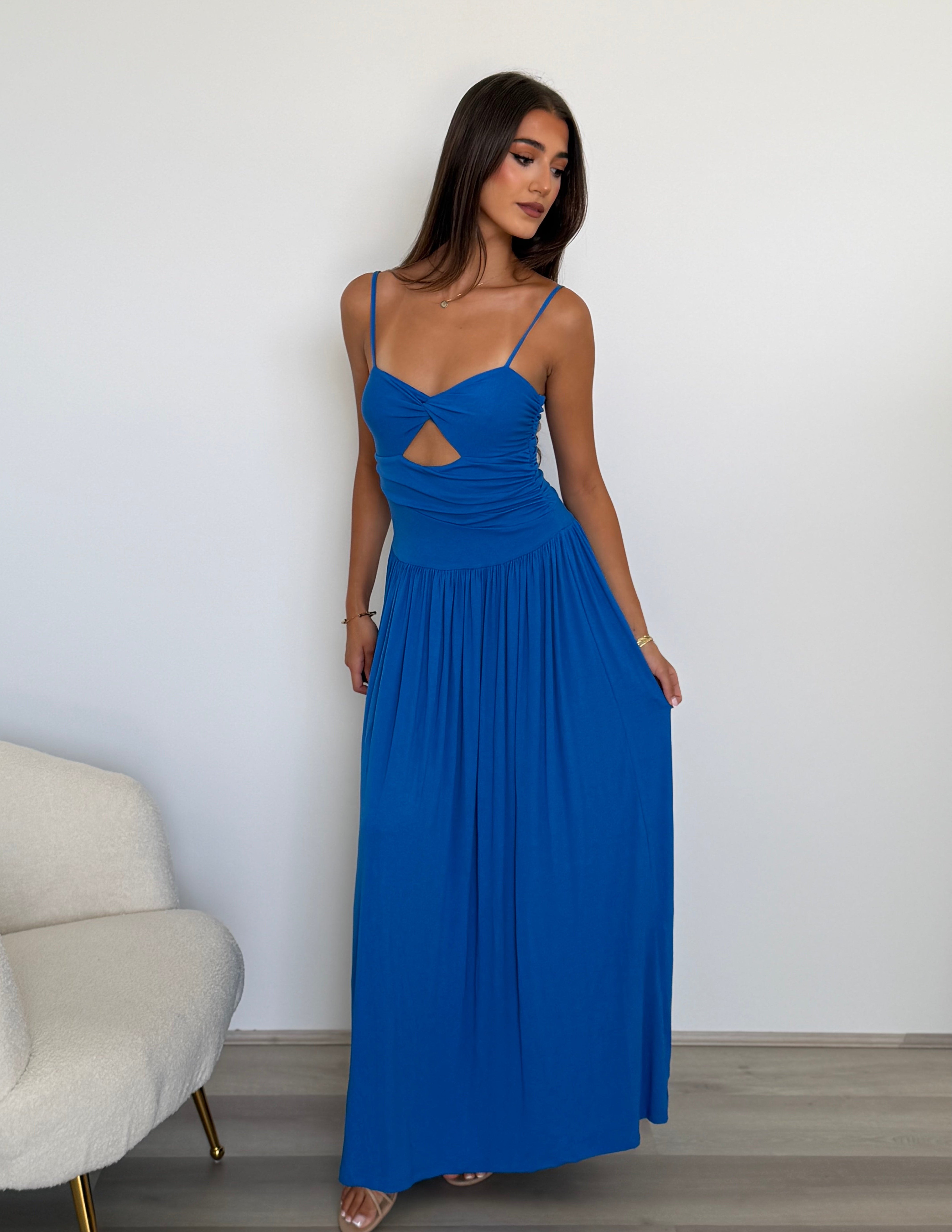 Libertine Maxi Dress in Cobalt