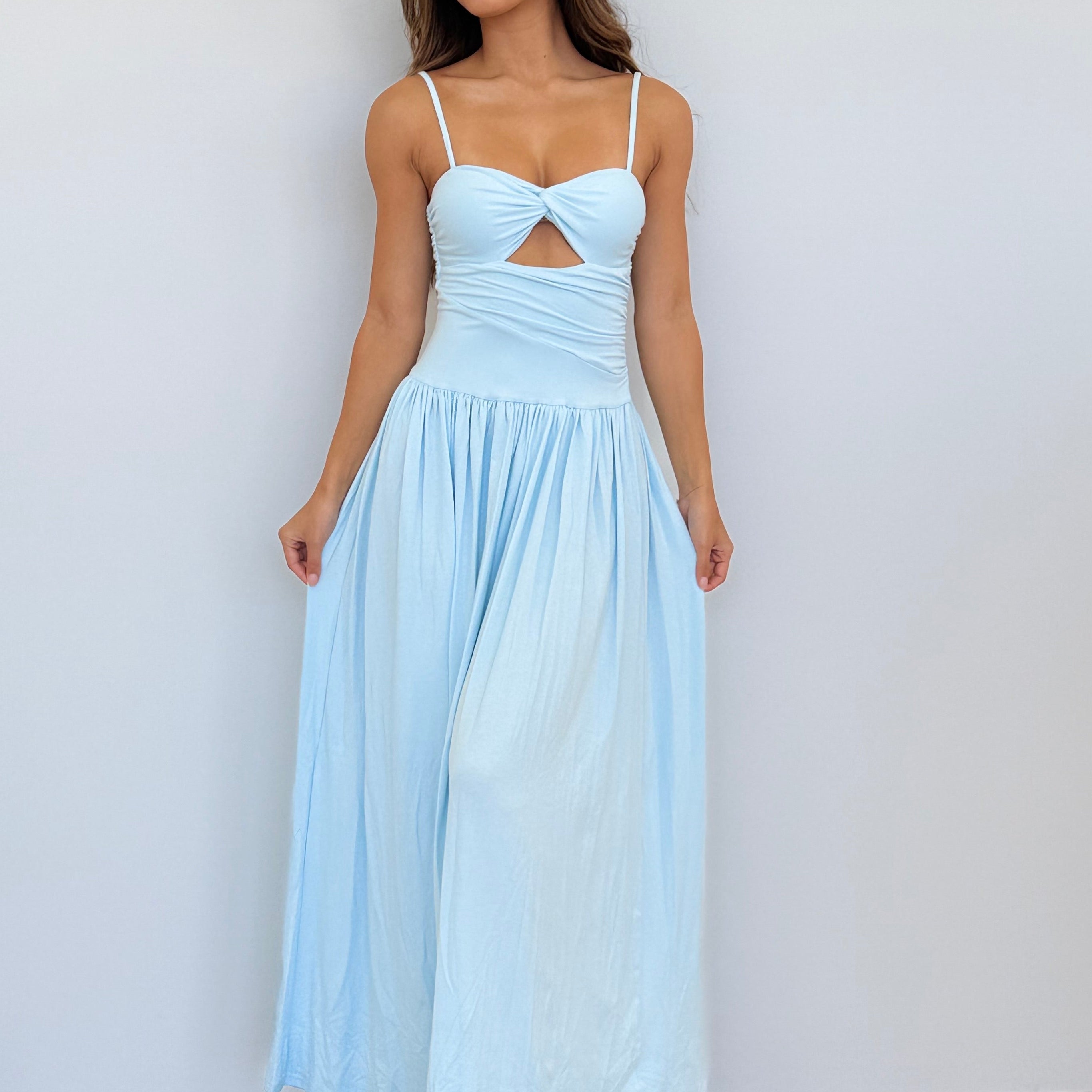 Libertine Maxi Dress in Sky Blue
