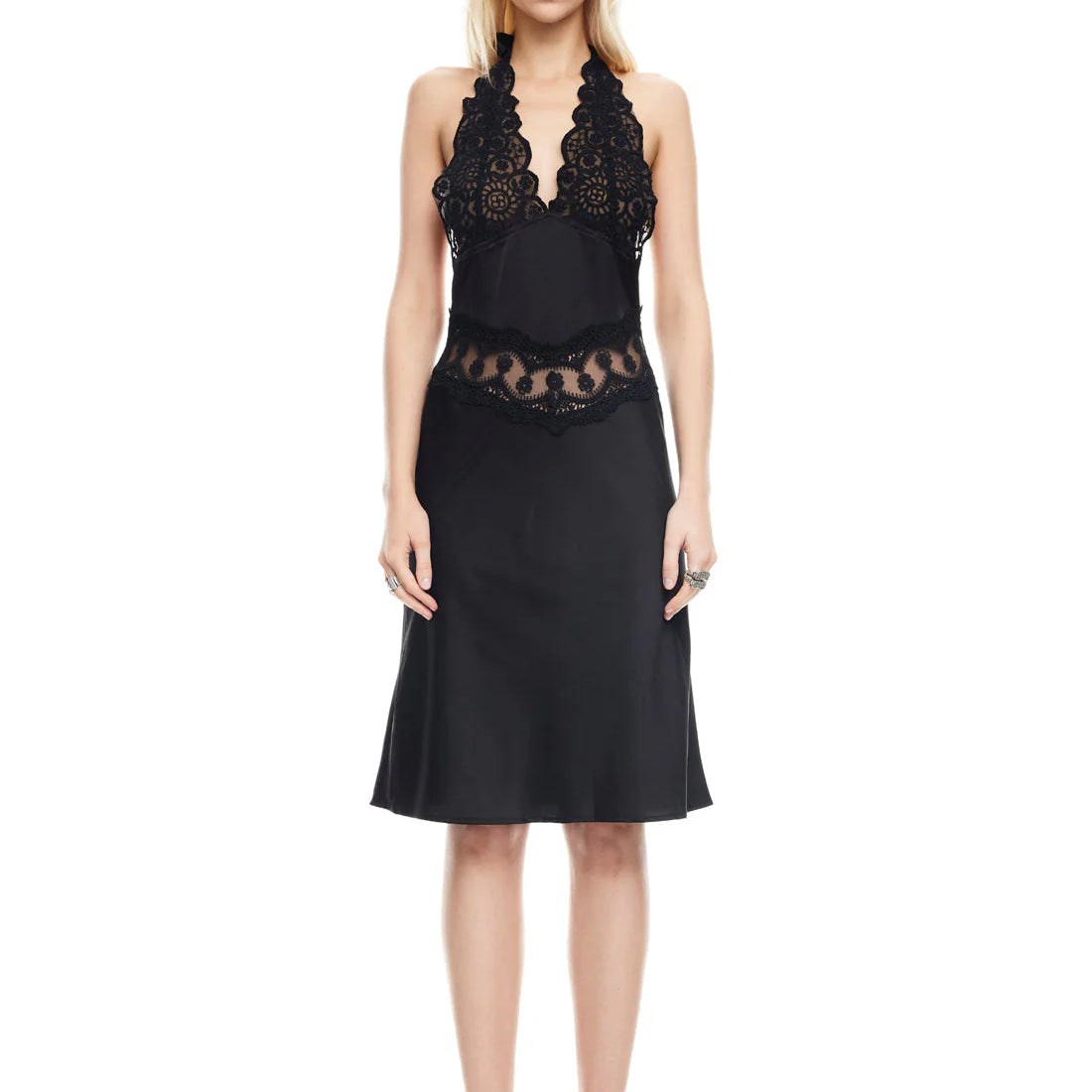Lioness Solana Midi Dress - Onyx