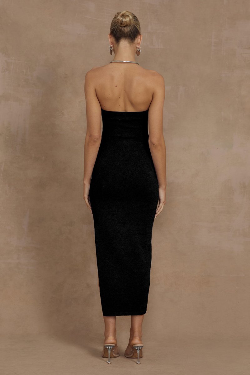 Luna Midi Dress in Black