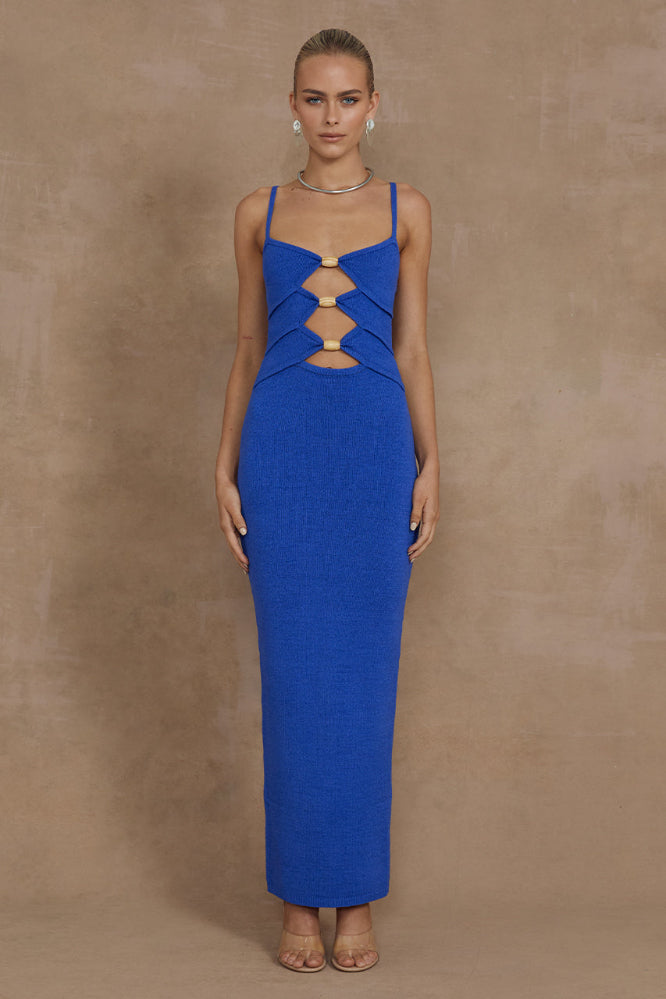 Normani Midi Dress in Royal
