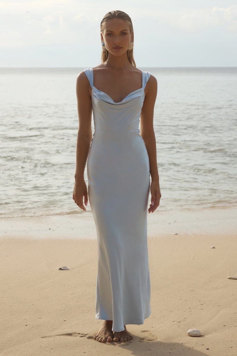 Margot Maxi Dress in Ice blue