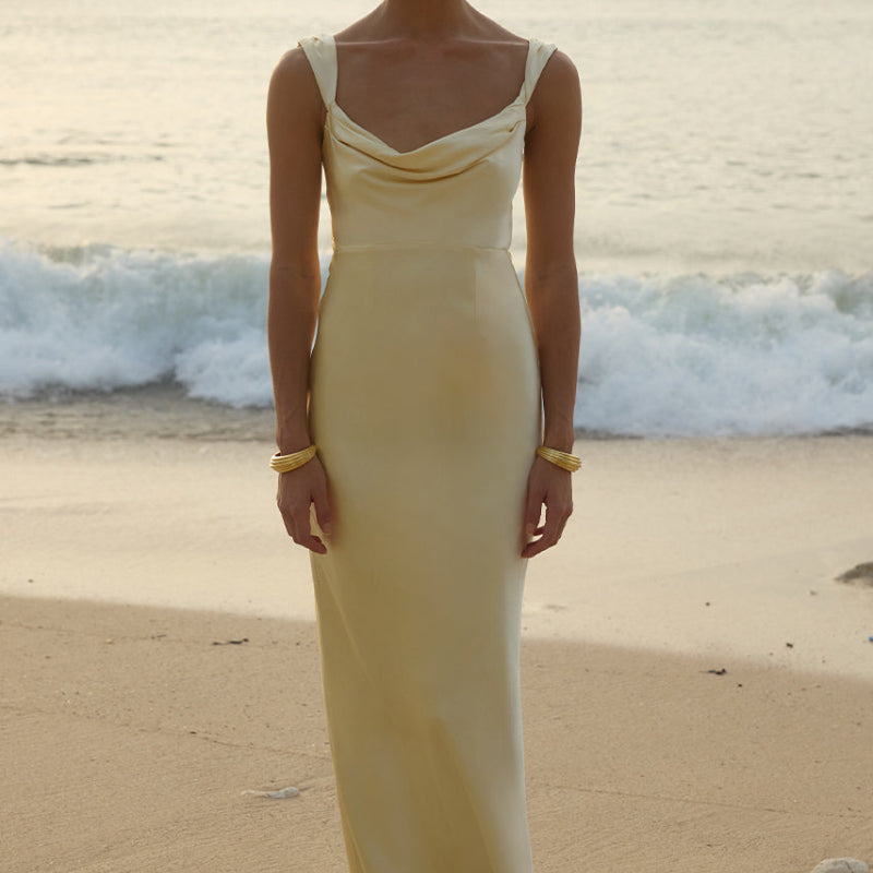 Margot Maxi Dress in Lemon
