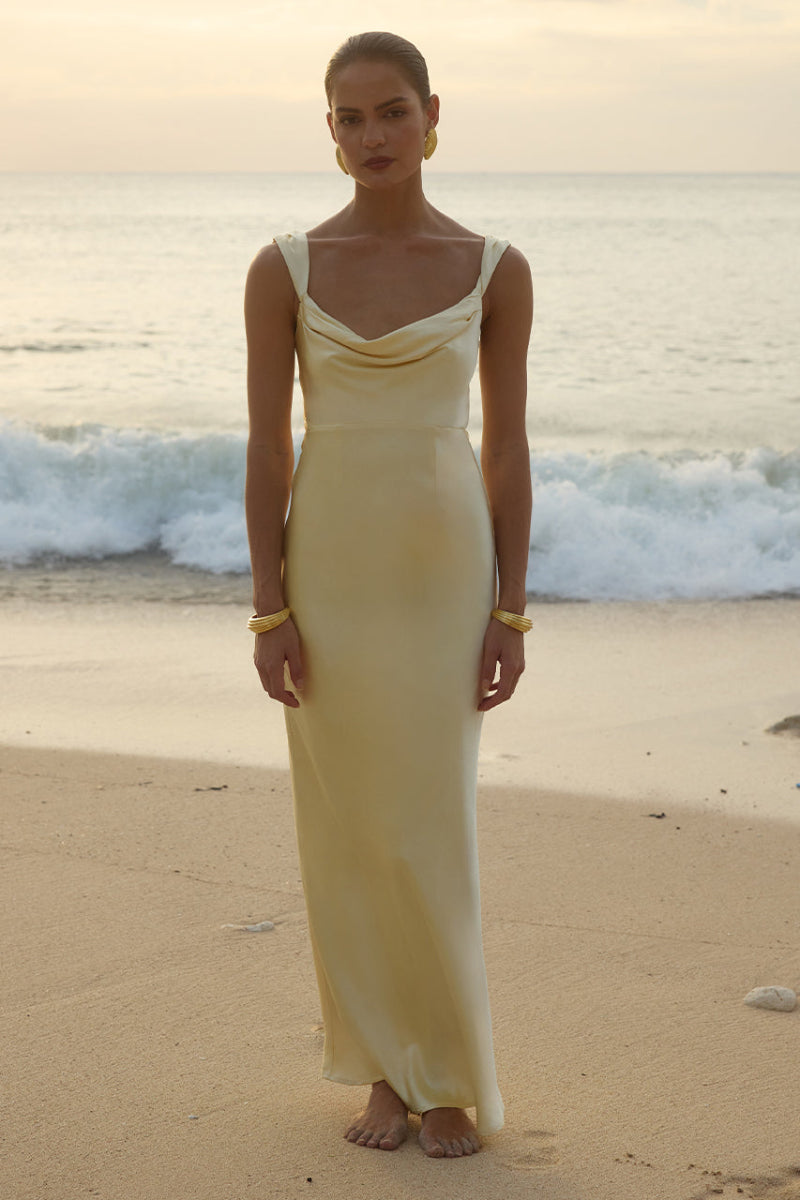 Margot Maxi Dress in Lemon