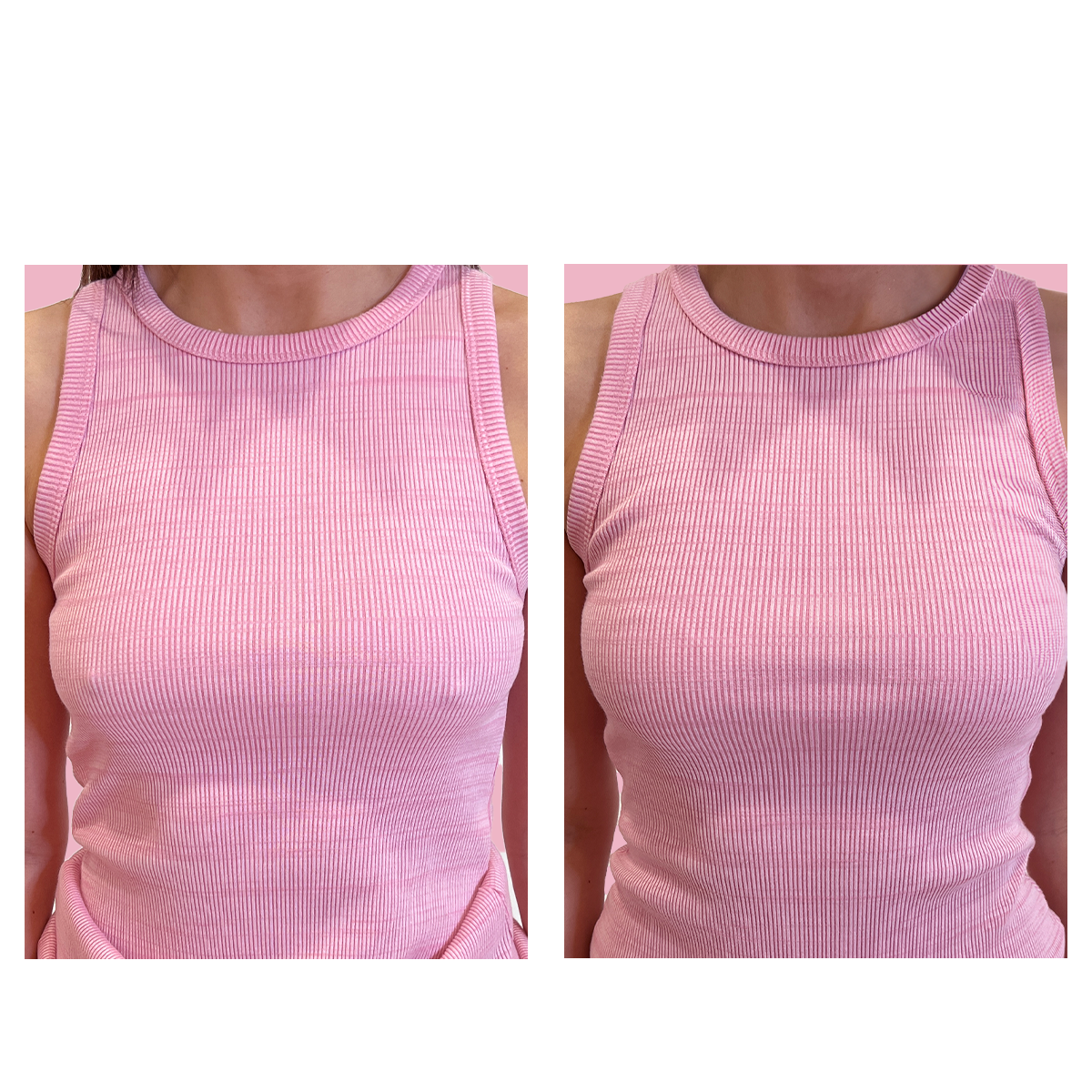Booby Tape Silicone Nipple Covers Before and After — Seamless Coverage Under Clothing │ Winsome Girl Fashion