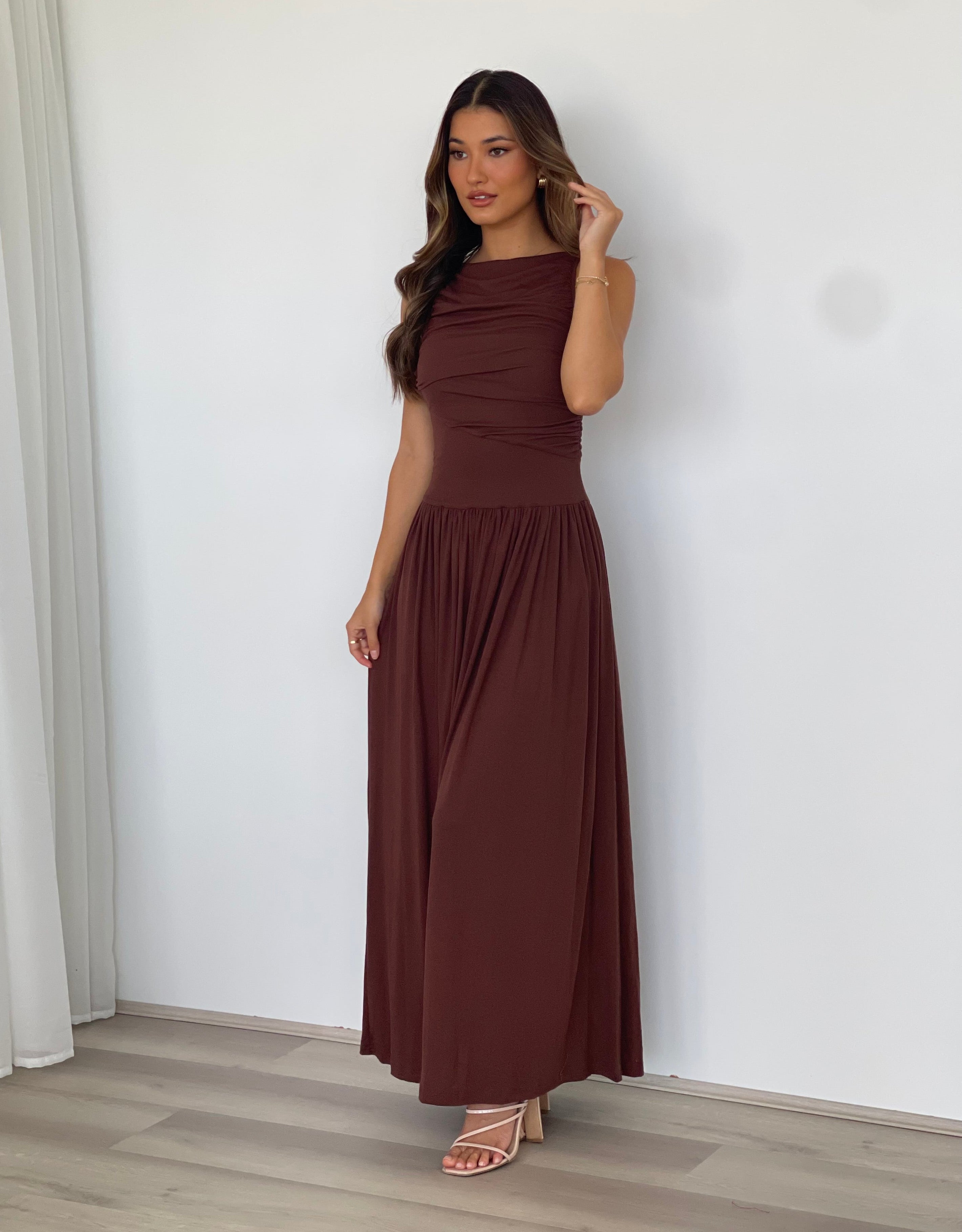 Nalla-Maxi-Dress-Brown 2