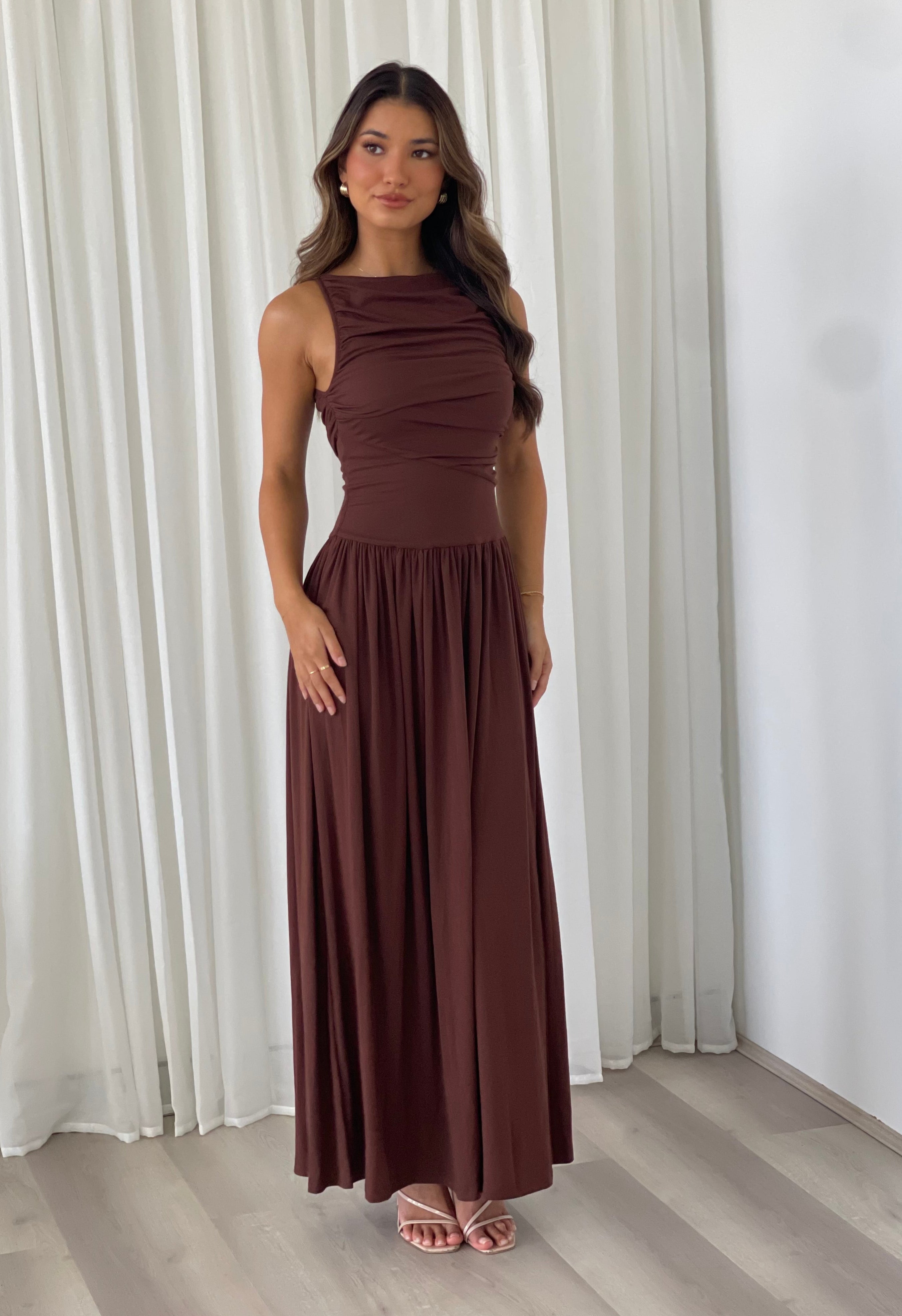 Nalla-Maxi-Dress-Brown 4