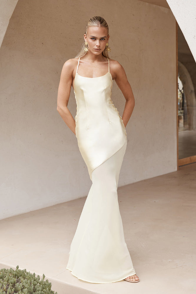 Samani Maxi Dress in Lemon