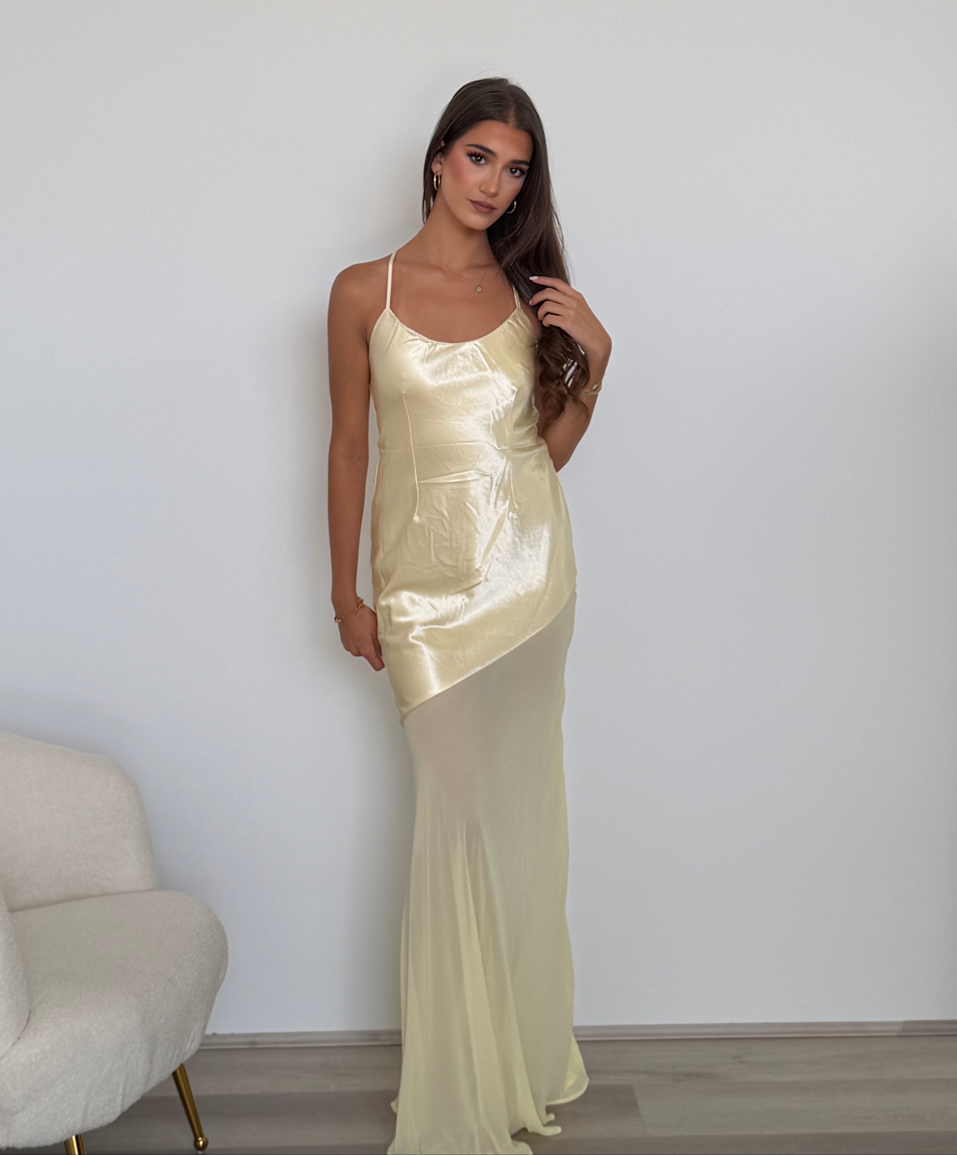 Samani Maxi Dress in Lemon