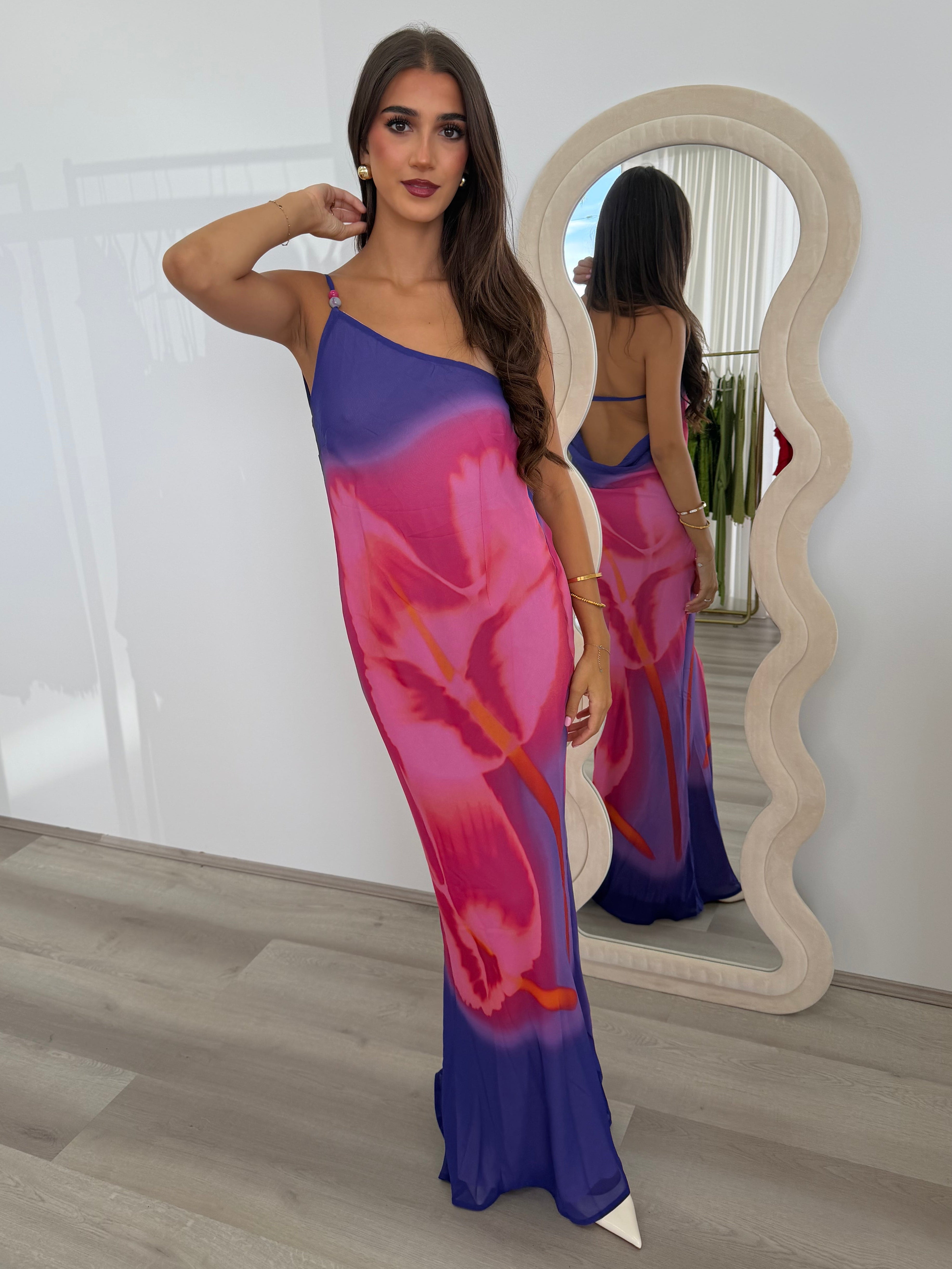 Sondrey Maxi Dress in Casanova Print