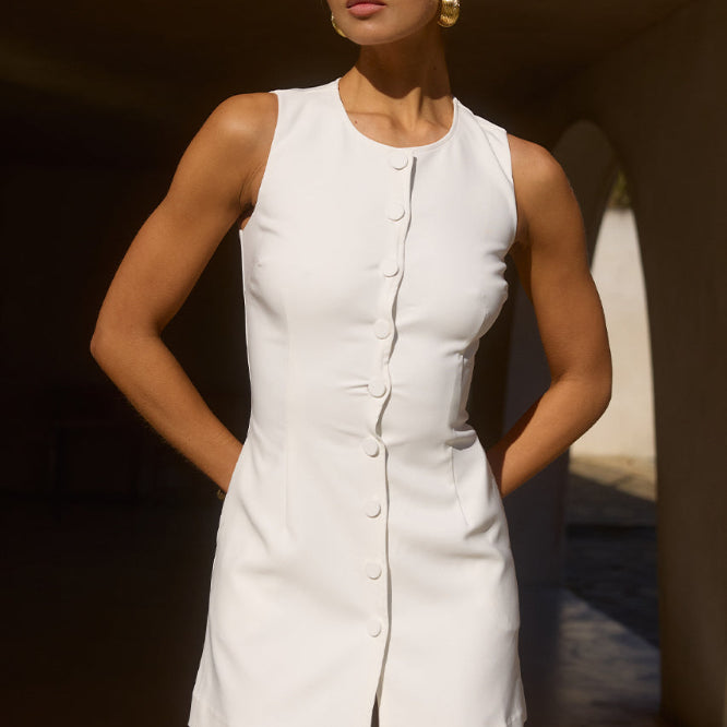 Tyla Mini Dress in White