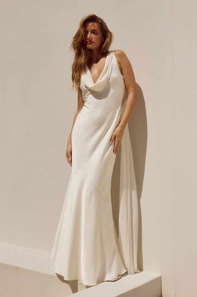 Gabriella Maxi Dress in Ivory