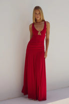 Denver Maxi Dress in Cherry