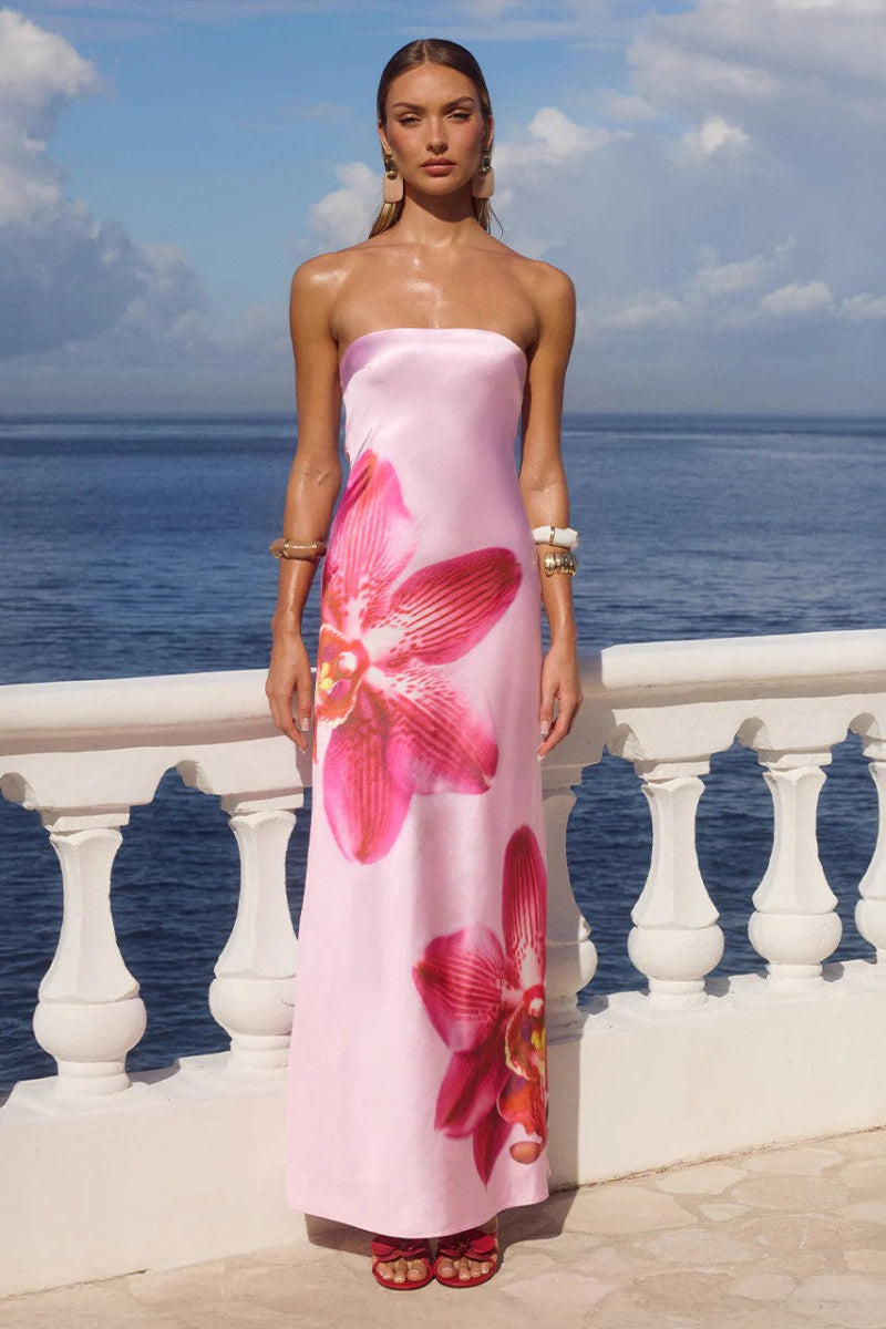 Celeste Maxi Dress in Orchid Pink