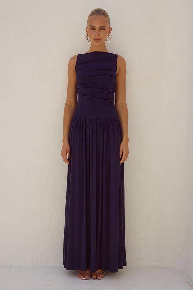 Nalla Maxi Dress in Navy