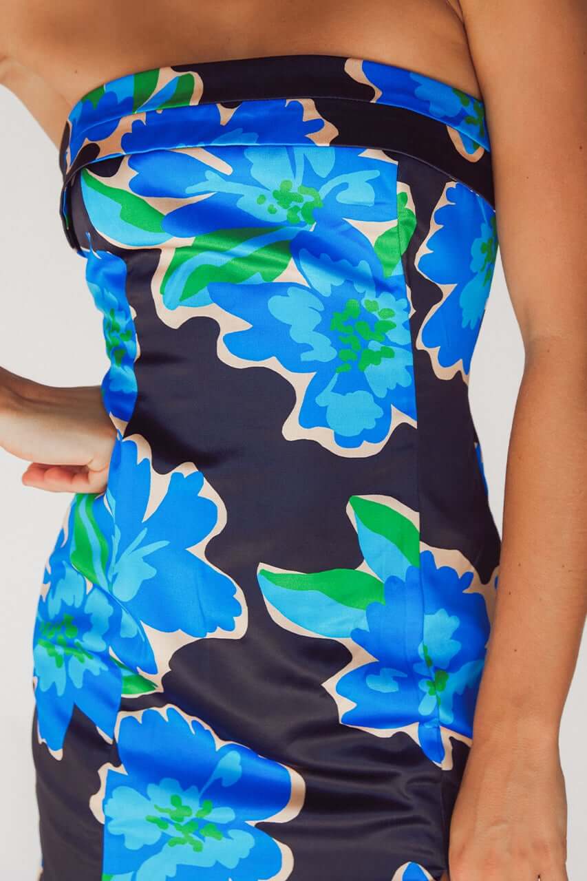 Runaway Jade Mini Dress – Blue