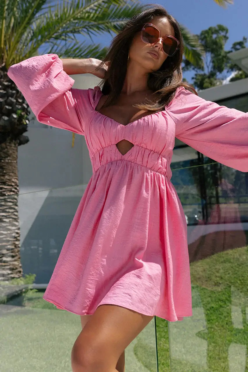 Runaway Freya Mini Dress - Bubblegum