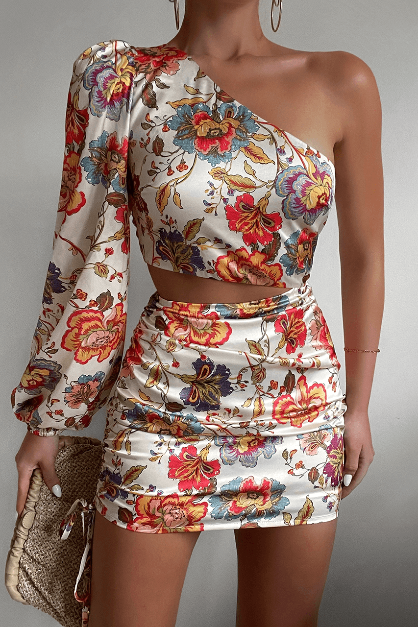 Runaway One Fleur Dress – Cream Floral